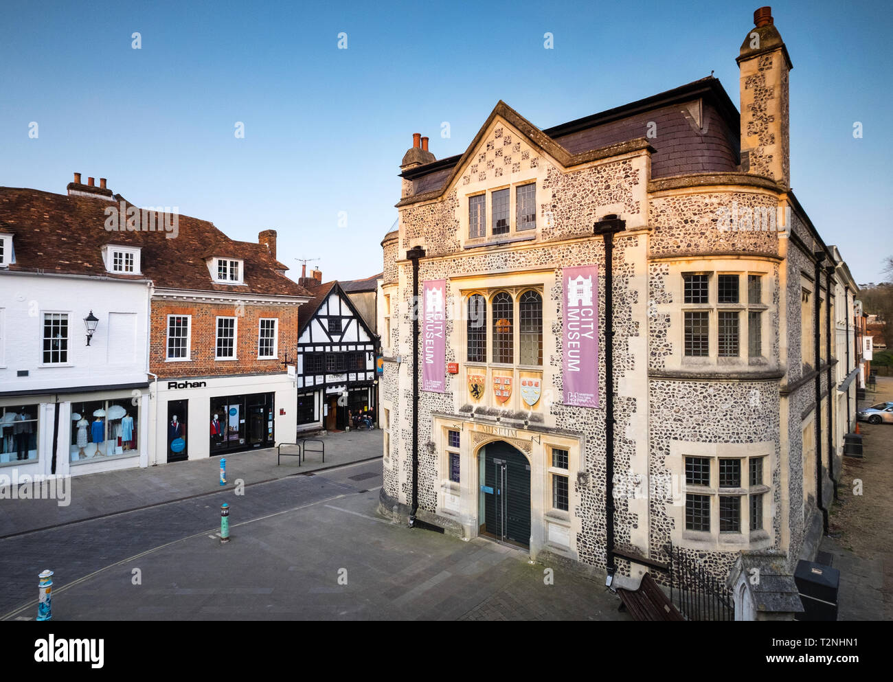 Winchester City Museum, il Quadrato, Winchester Foto Stock