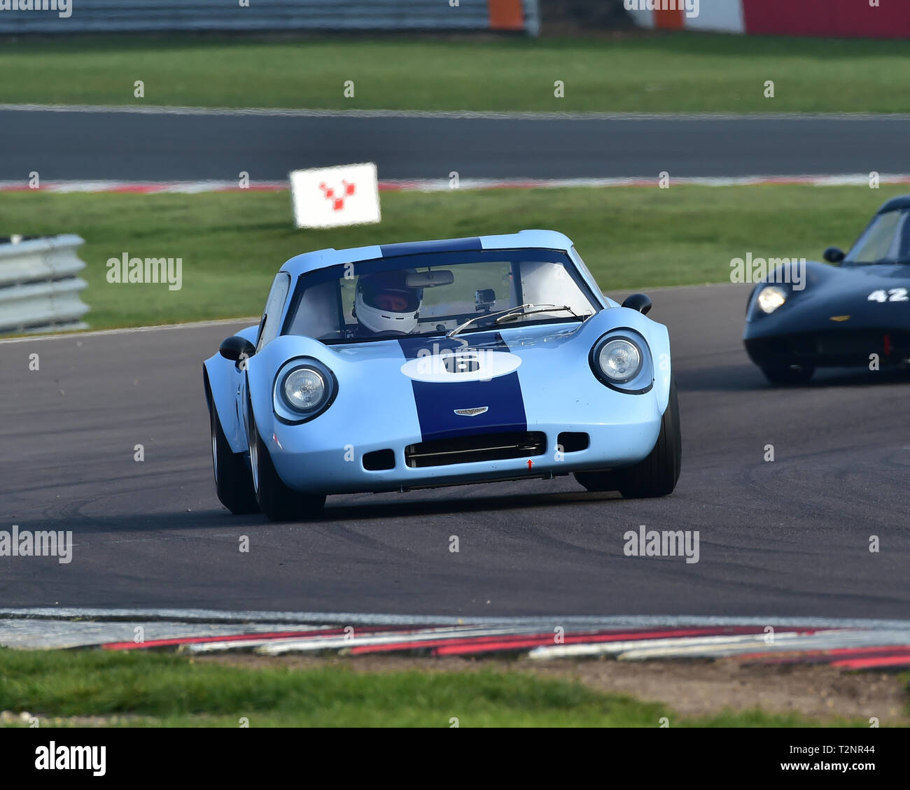 Nick Thompson, Sean McClurg, Chevron B6, protezioni trofeo, HSCC, season opener, Sabato, 30 marzo 2019, Donington Park, il circuito da corsa, CJM Fotografia Foto Stock