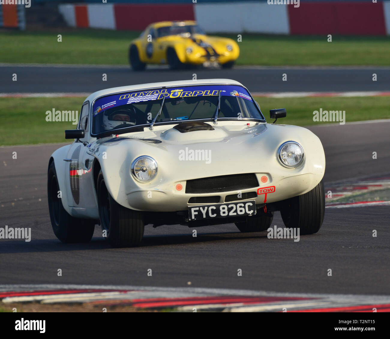 Mike Gardiner, Dan Cox, TVR Griffith 200, Protezioni trofeo, HSCC, season opener, Sabato, 30 marzo 2019, Donington Park, il circuito da corsa, cjm fotografi Foto Stock