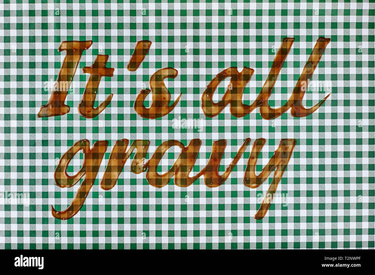 Parole è tutto il sugo di carne in salsa di Foto Stock