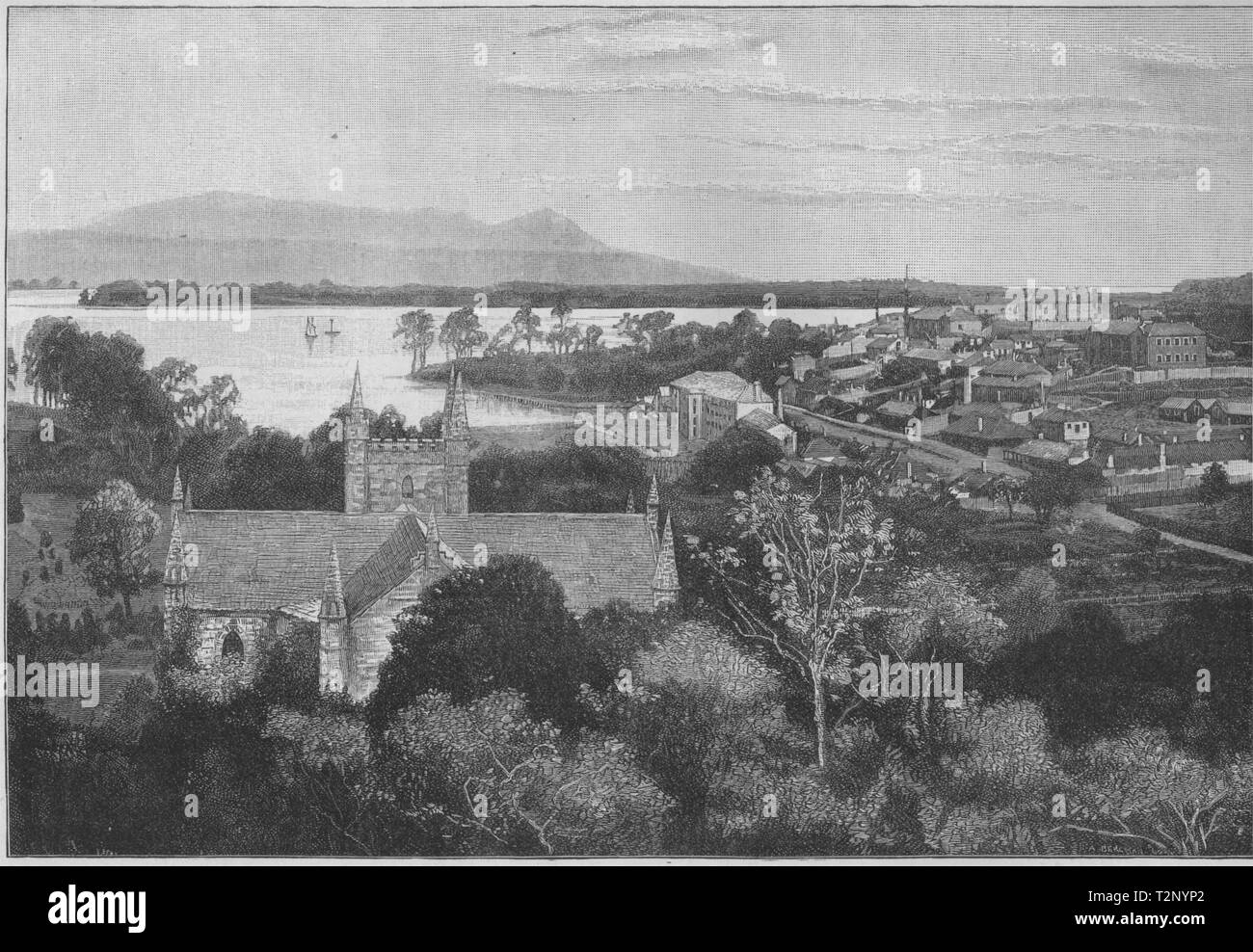 Port Arthur. Hobart. Australia 1890 antica vintage delle immagini di stampa Foto Stock