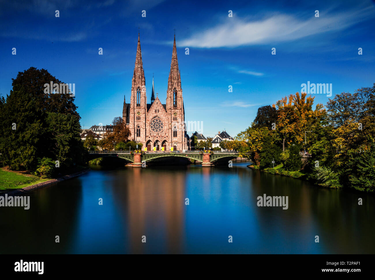 St Pauls chiesa a Strasburgo Foto Stock