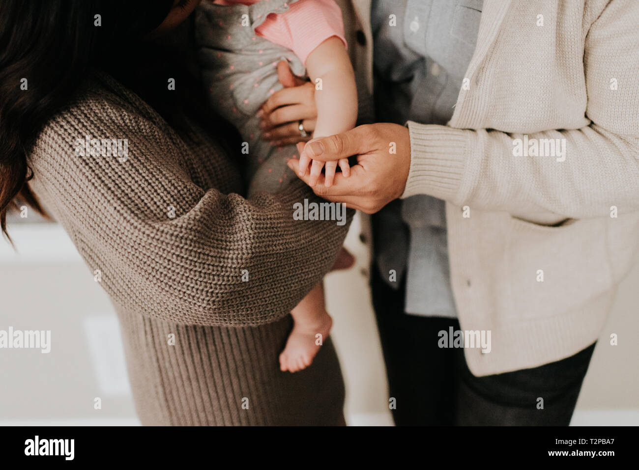 Giovane con bambino Foto Stock