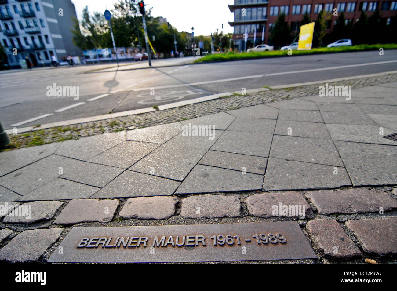 Muro di Berlino mark, Germania Foto Stock