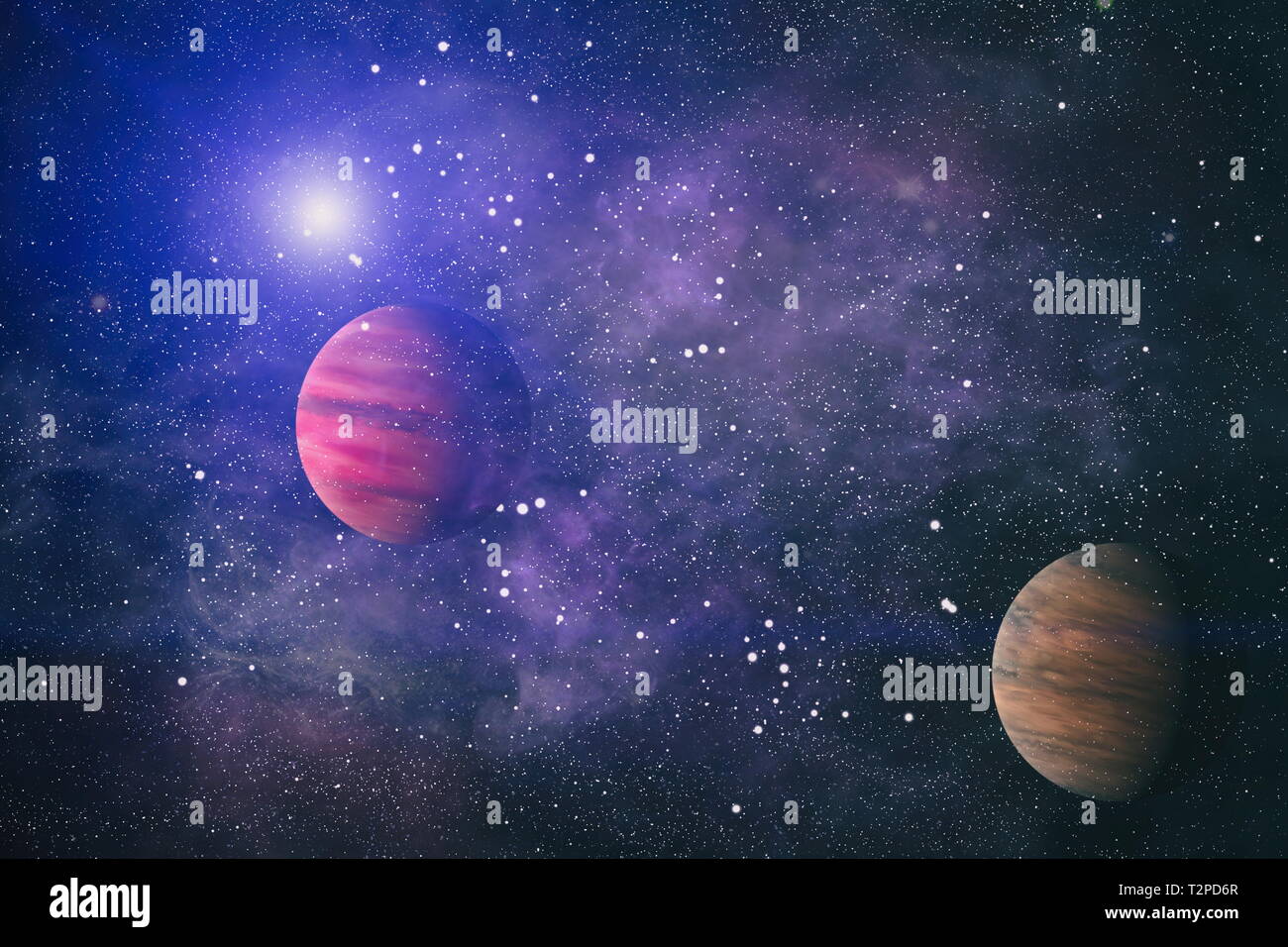 Piccola parte di un infinito campo stella di spazio nell'universo. "Elementi di questa immagine fornita dalla NASA". Foto Stock