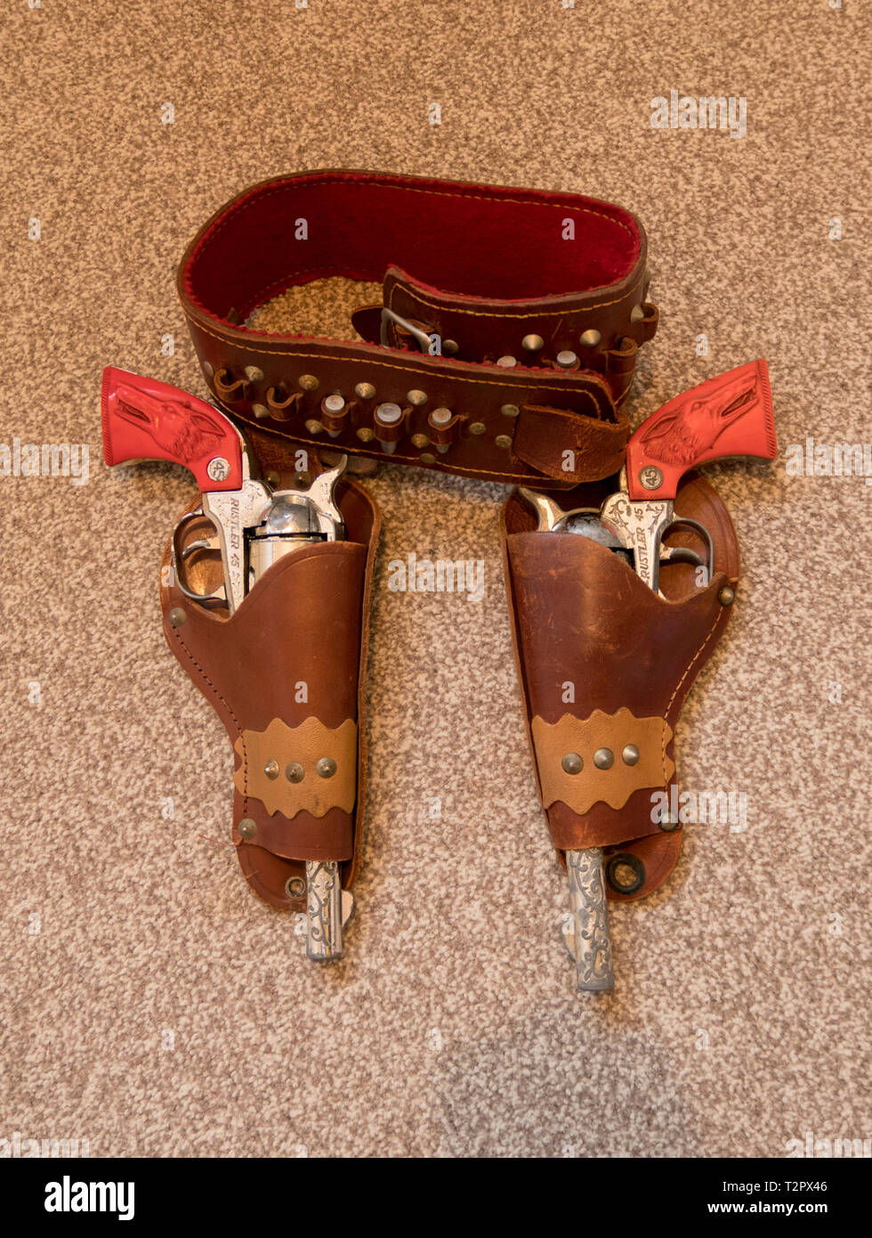 Crescent Toy Company Rustler 45 pistole cap Foto Stock