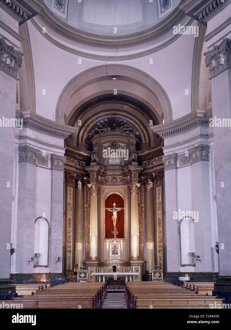 INTERIOR DE LA IGLESIA DE SAN LORENZO DE MURCIA - SIGLO XVIII. Autore: Ventura Rodriguez. Posizione: Iglesia de San Lorenzo. MURCIA. Spagna. Foto Stock