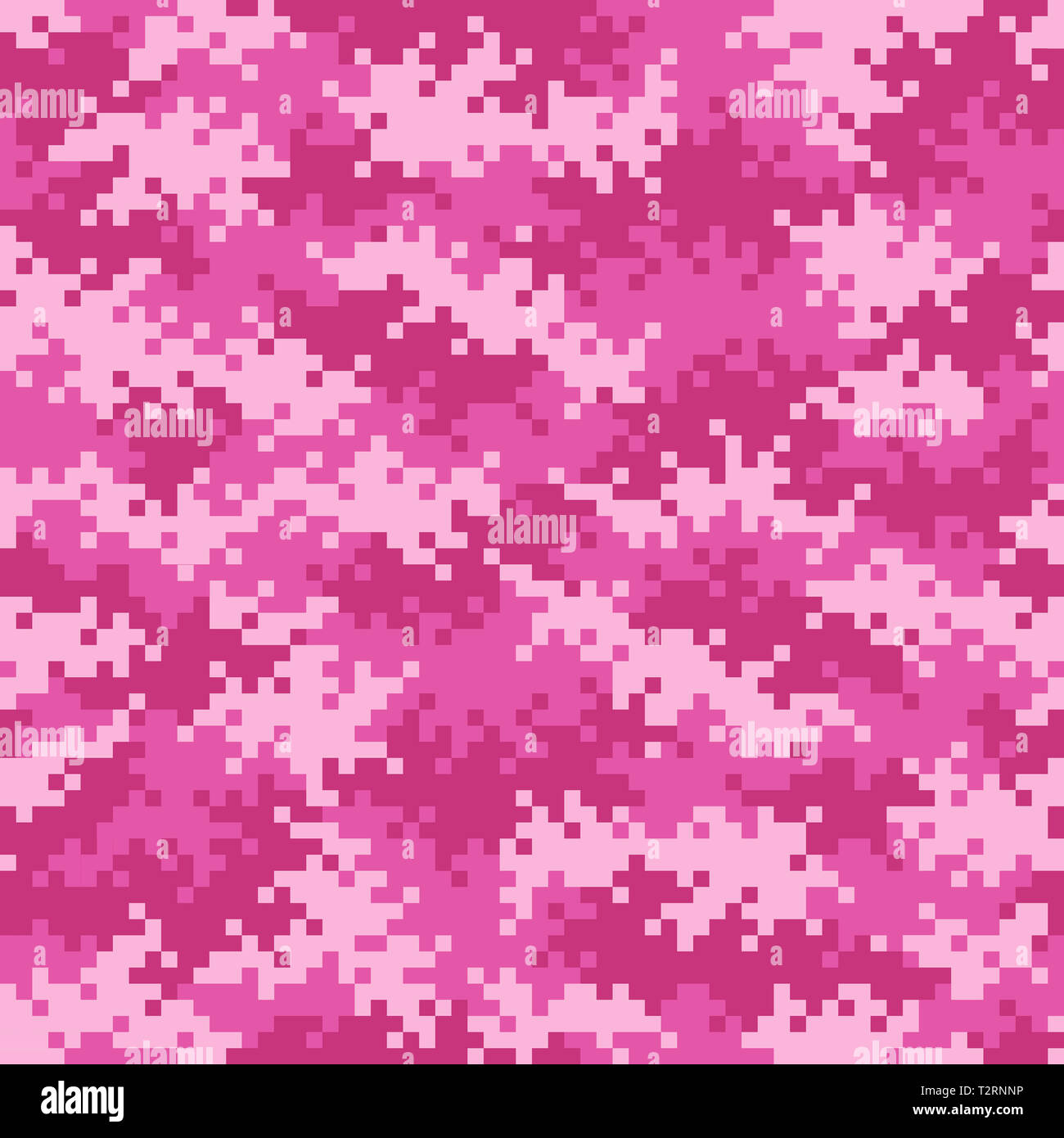 Pink camouflage modello di pixel perfettamente affiancabile Foto Stock