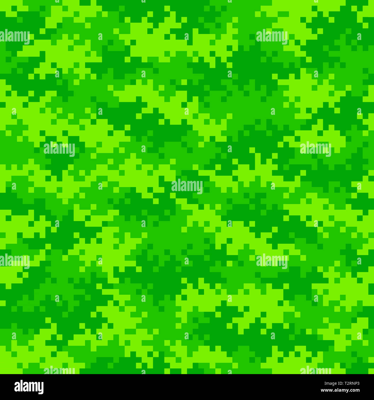 Il Neon verde camuffamento di modello di pixel perfettamente affiancabile Foto Stock