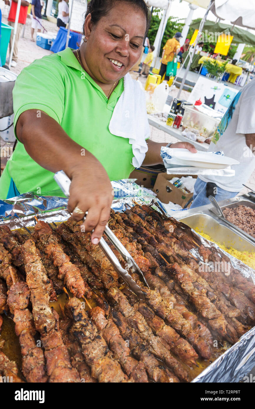 Miami Florida, Little Havana, Miami Dade, Miami River Waterday, Jose Marti Park, educazione ambientale, festival, fiera, neri africani africani etnici Foto Stock