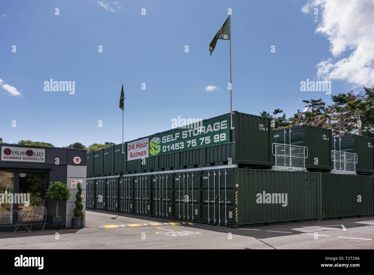 Self Storage, Stroud, Gloucestershire, Regno Unito Foto Stock