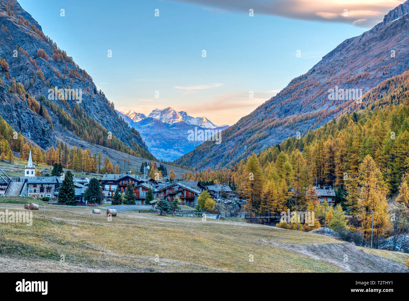 L'Italia, Valle d'Aosta, Val Rhemes, Rhemes Notre Dame Foto stock - Alamy