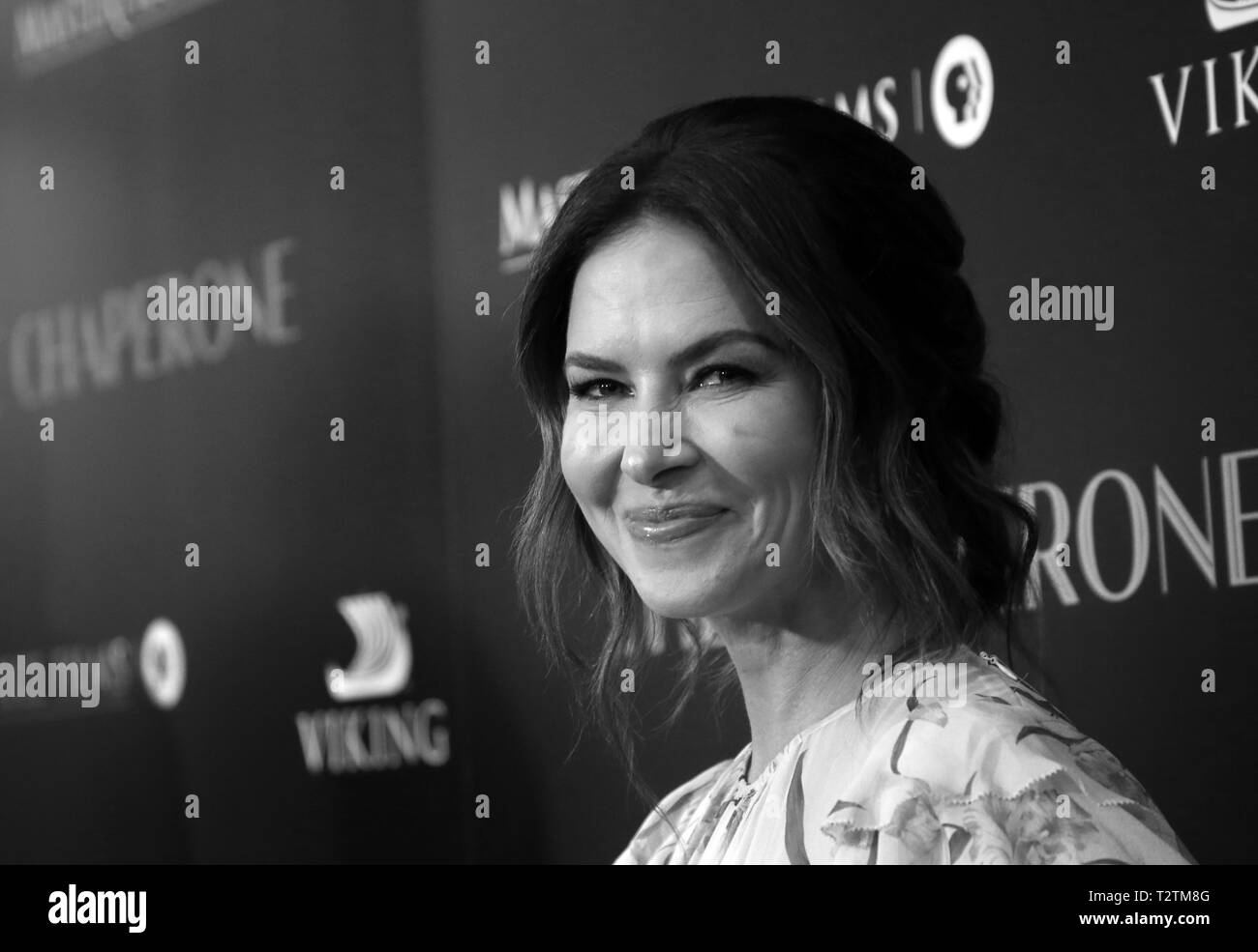 Los Angeles, Ca, Stati Uniti d'America. 3 apr, 2019. Victoria Hill, presso il Los Angeles prima dell'accompagnatore a Linwood Dunn Theatre di Los Angeles, la California il 3 aprile 2019. Credito: Faye Sadou/media/punzone Alamy Live News Foto Stock