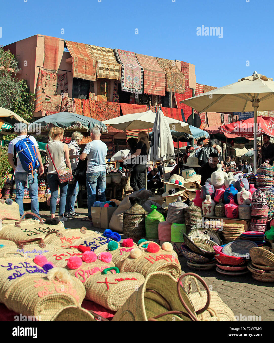 Il souk di Marrakech Foto Stock