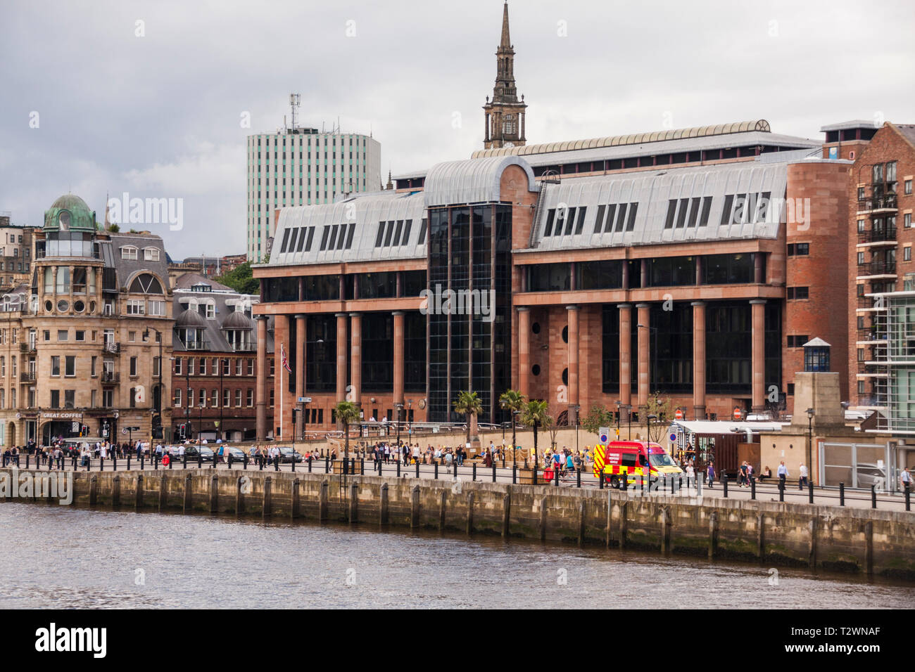 I tribunali di prima istanza presso la banchina,Newcastle upon Tyne,l'Inghilterra,UK Foto Stock