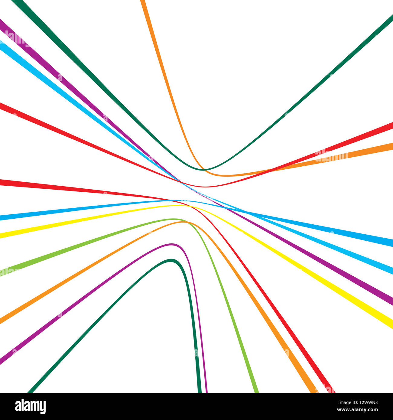 Configurazione astratta da linee di colore Foto Stock