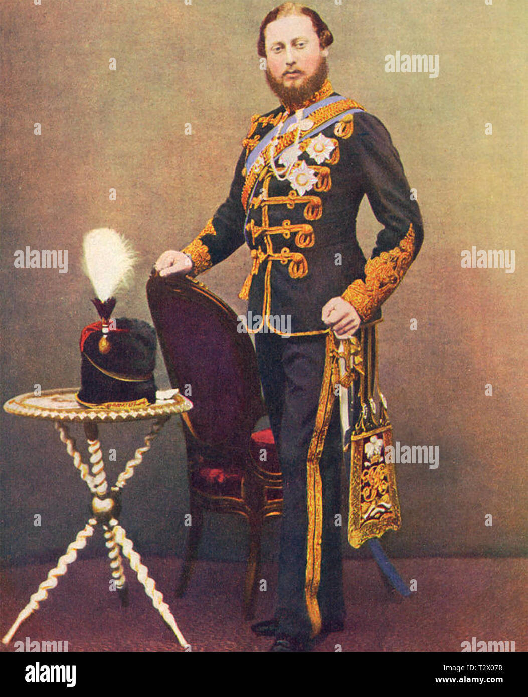 EDWARD VII (1841-1910) circa 1860 come il Principe di Galles Foto Stock