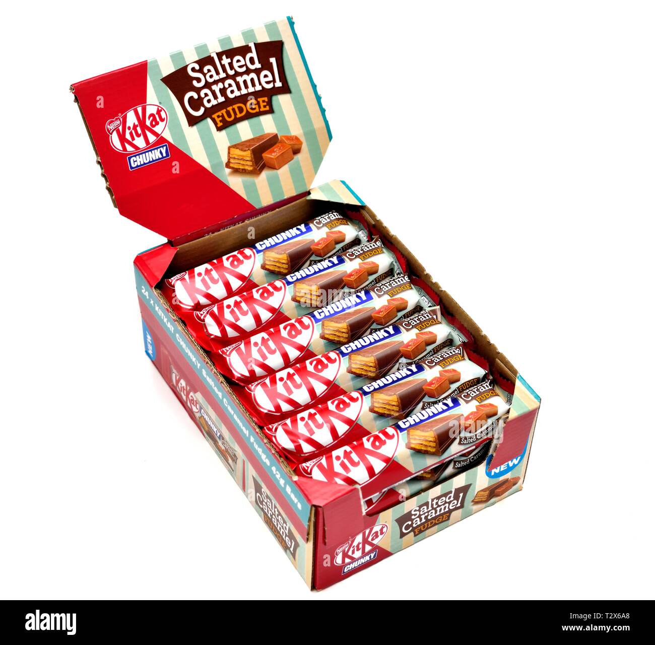 Kitkat Chunky,Salati Caramel fudge,24 pack. Foto Stock