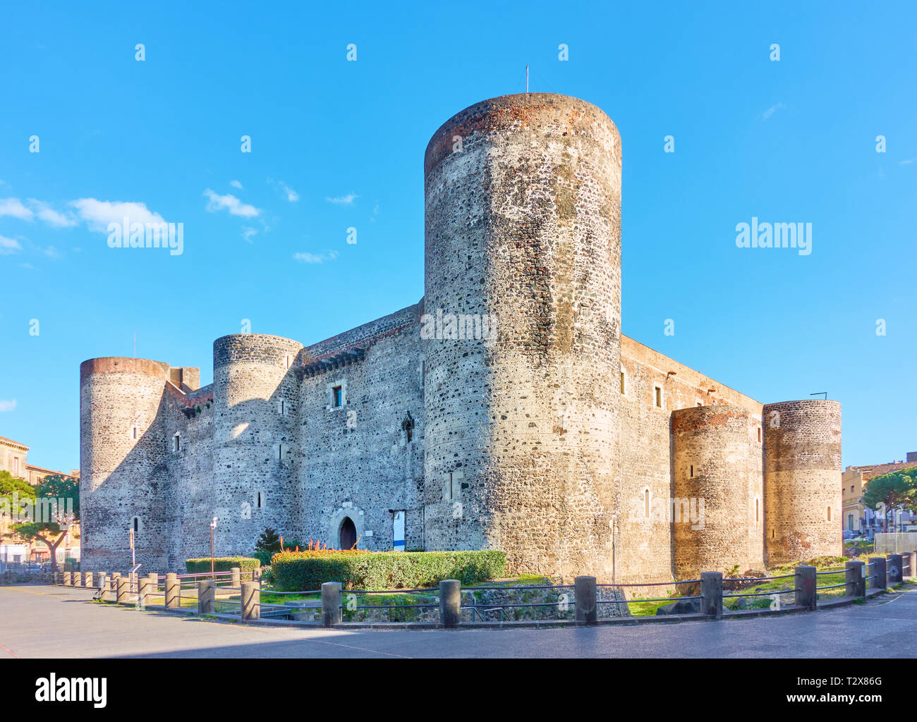 Il Castello Ursino di Catania, Italia Foto Stock