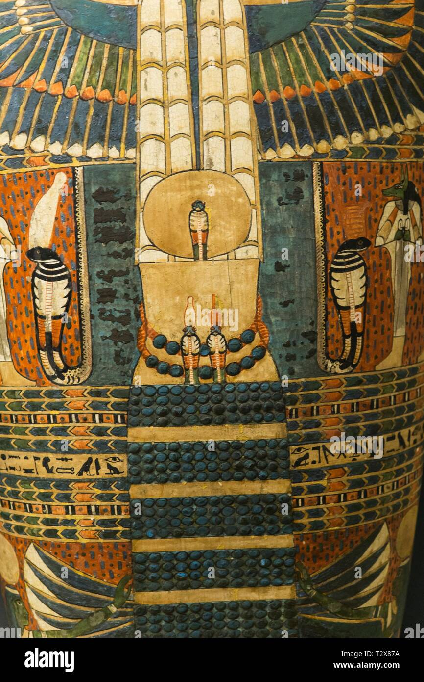 Antichità Egizie del museo del Louvre di Parigi, Francia. Foto Stock