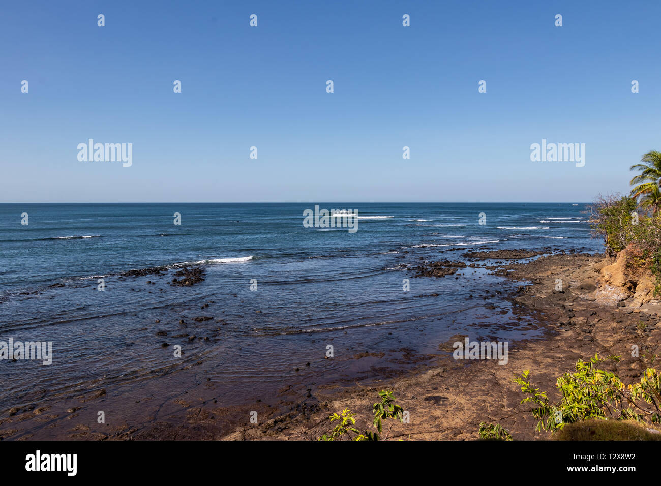 Santa Catalina beach, Pacific Coast di Panama, Repubblica di Panama, America Centrale, 28 marzo 2019. Santa Catalina, una città di surf con onde di classe mondiale. Foto Stock