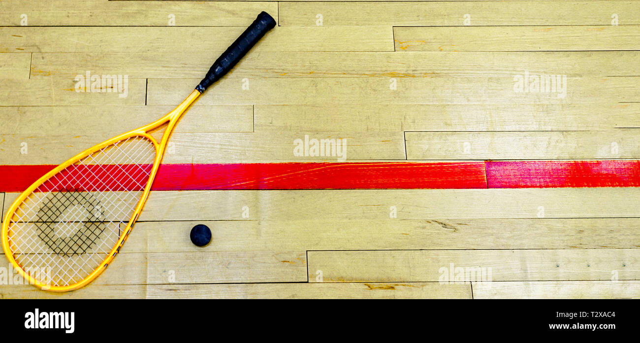 Squash, racket, sport Foto Stock