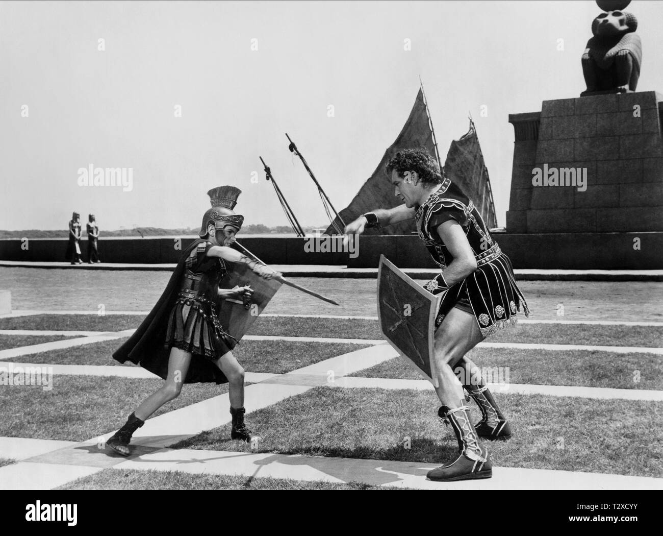 In scena con Richard Burton, Cleopatra, 1963 Foto Stock