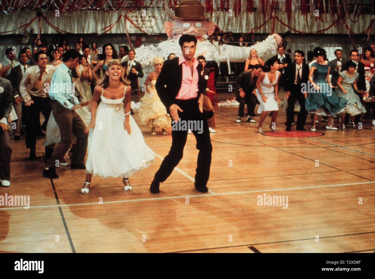 OLIVIA NEWTON-JOHN, John Travolta, grasso, 1978 Foto Stock
