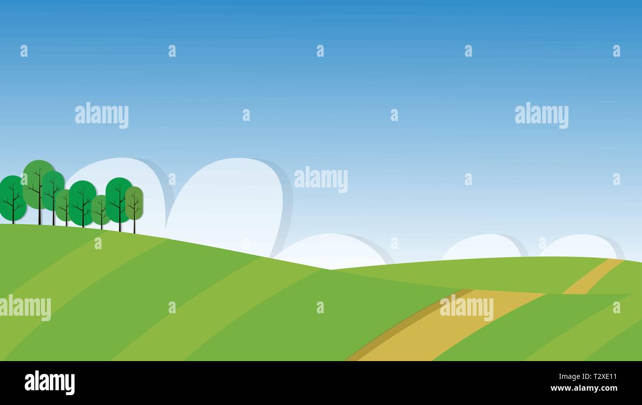 Bellissimo paesaggio Illustrazione Vettoriale