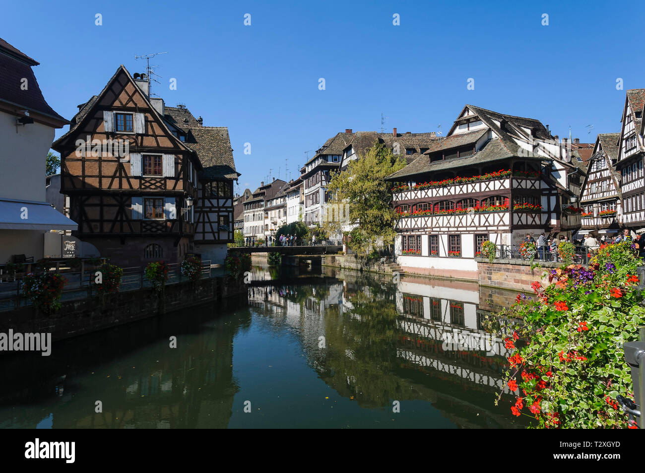 Strasburgo viste del canale Foto Stock