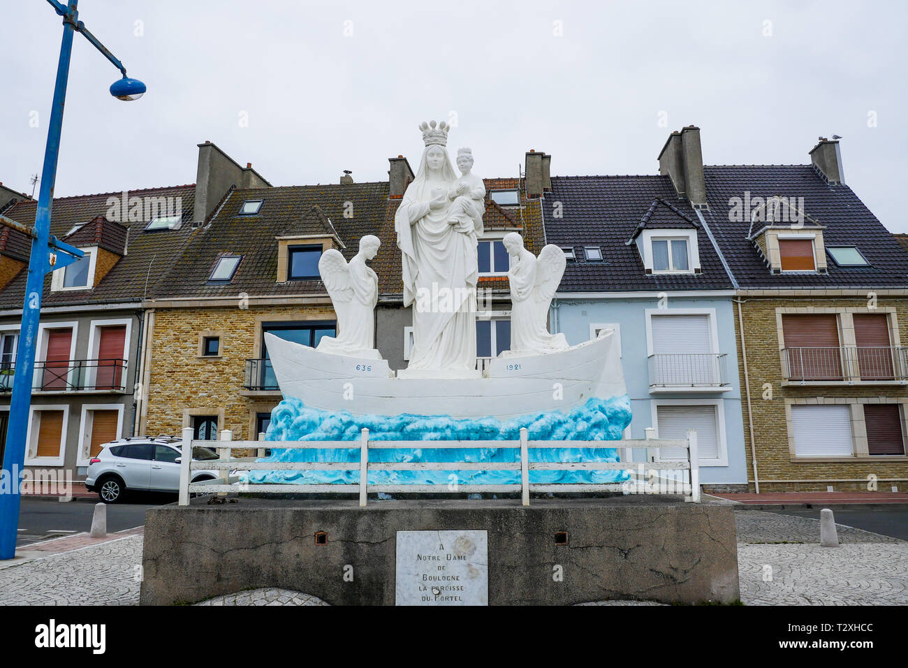 Notre Dame de Boulogne, Quai de la Vierge, Le Pörtel, Hauts-de-France, Francia Foto Stock