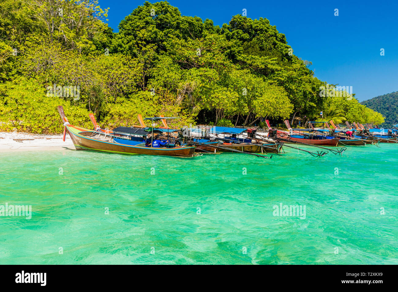 Febbraio 2019. Ko Rawi della Thailandia. Una vista di Rawi Ko Tarutao nel parco nazionale marino in Thailandia Foto Stock