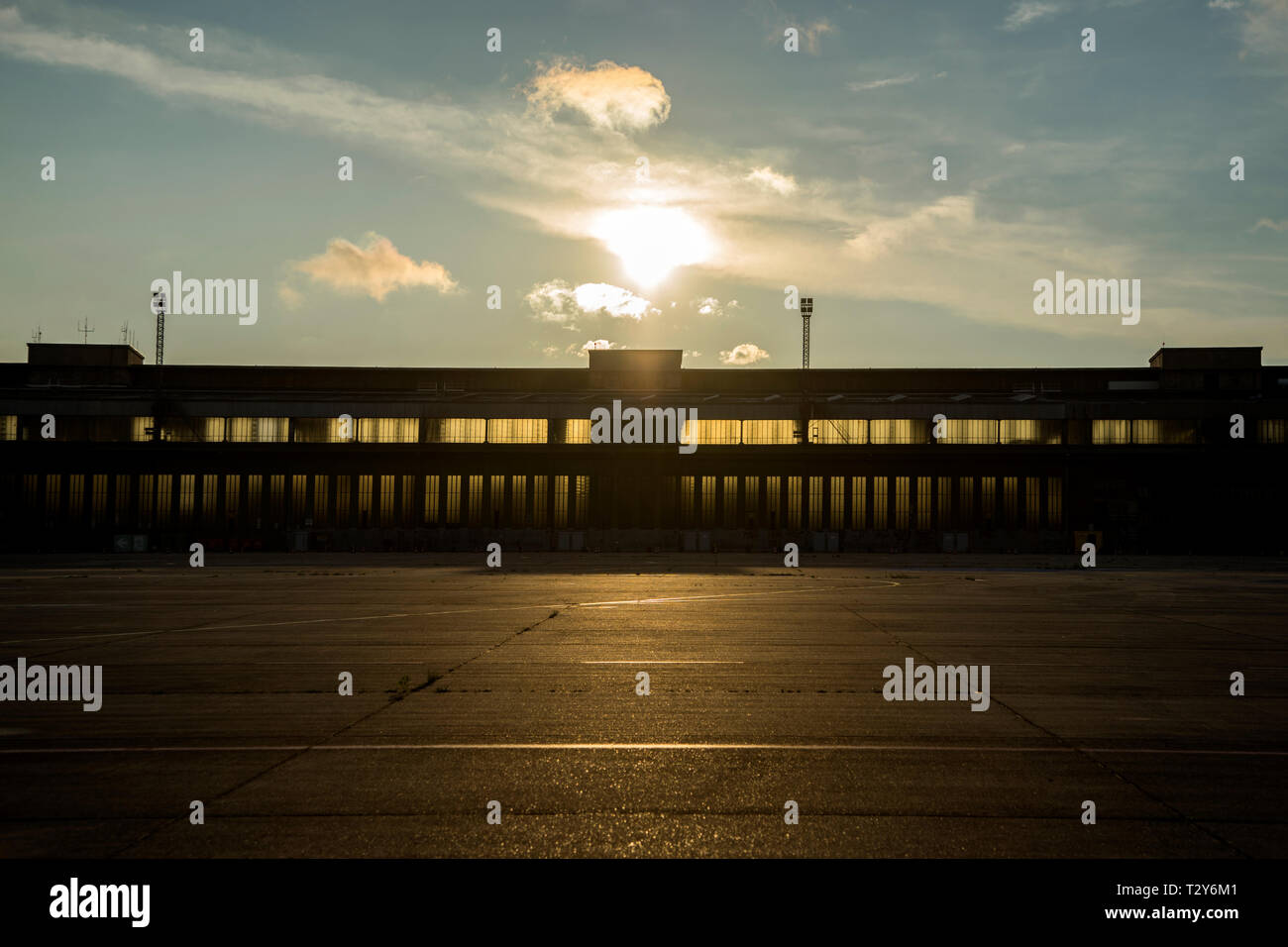 Aeroporto di Tempelhof Foto Stock