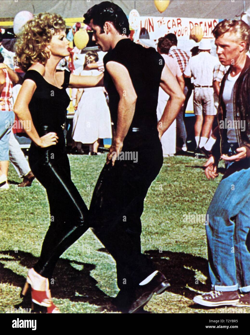 OLIVIA NEWTON-JOHN, John Travolta, grasso, 1978 Foto Stock