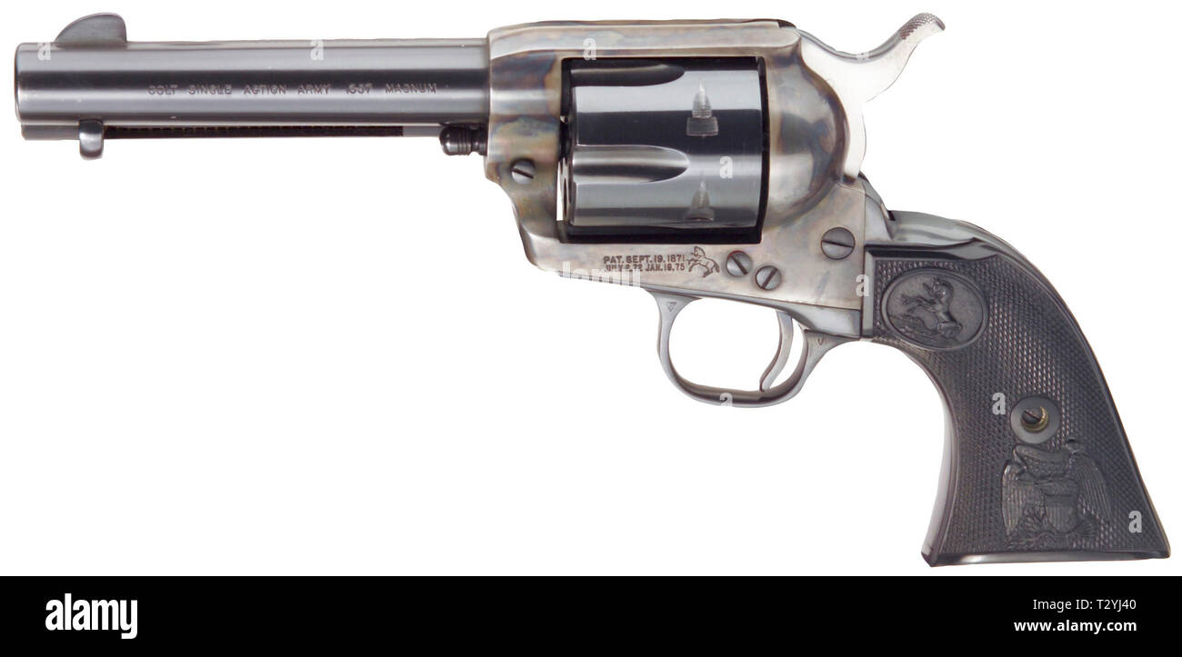 Armi di piccolo calibro, revolver Colt unica azione Army Model 1873 pacificatore, Cal. .45, Additional-Rights-Clearance-Info-Not-Available Foto Stock