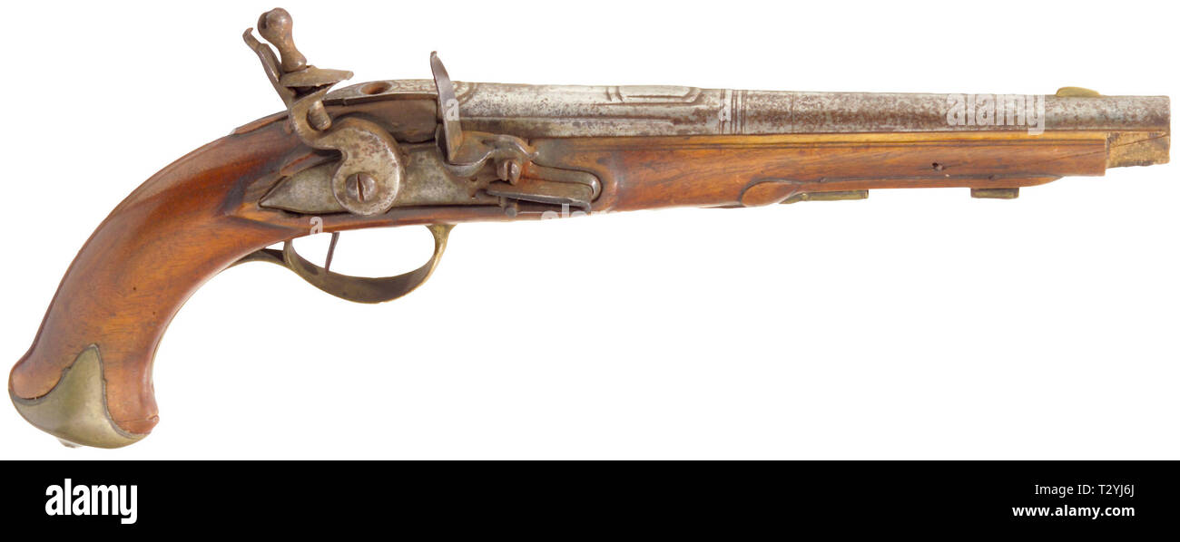 Piccole armi, pistole, flintlock pistol, Tedesco, circa 1780, Additional-Rights-Clearance-Info-Not-Available Foto Stock