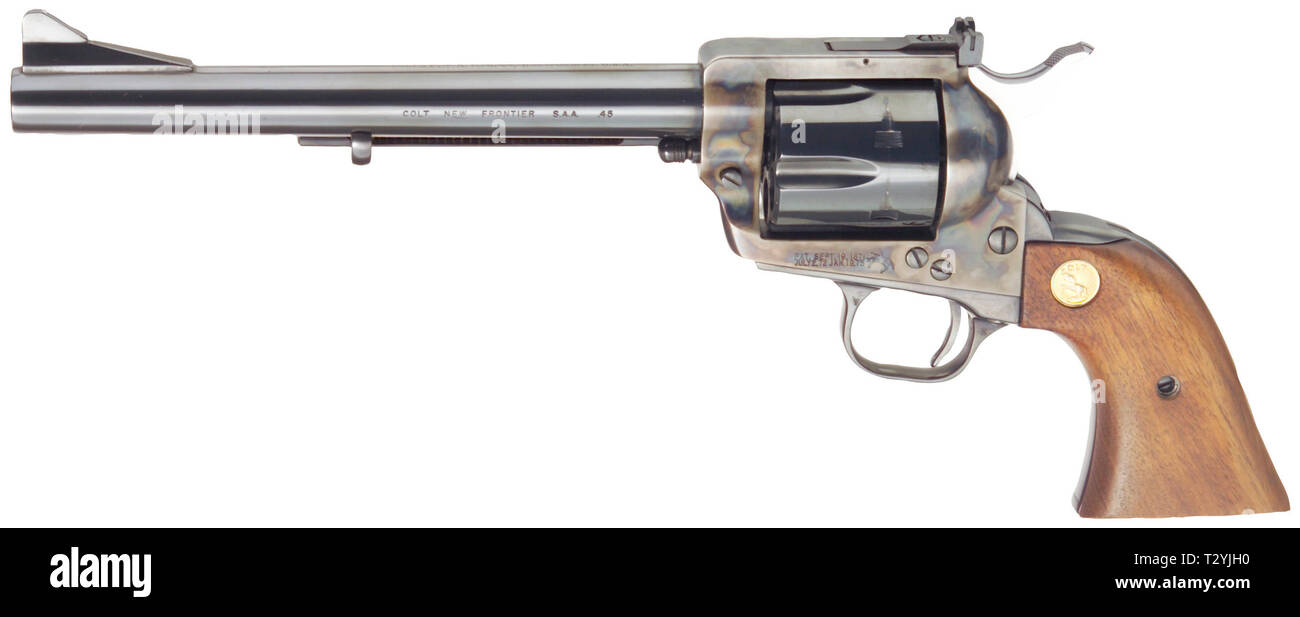 Armi di piccolo calibro, revolver Colt nuova frontiera, calibro .45, Additional-Rights-Clearance-Info-Not-Available Foto Stock