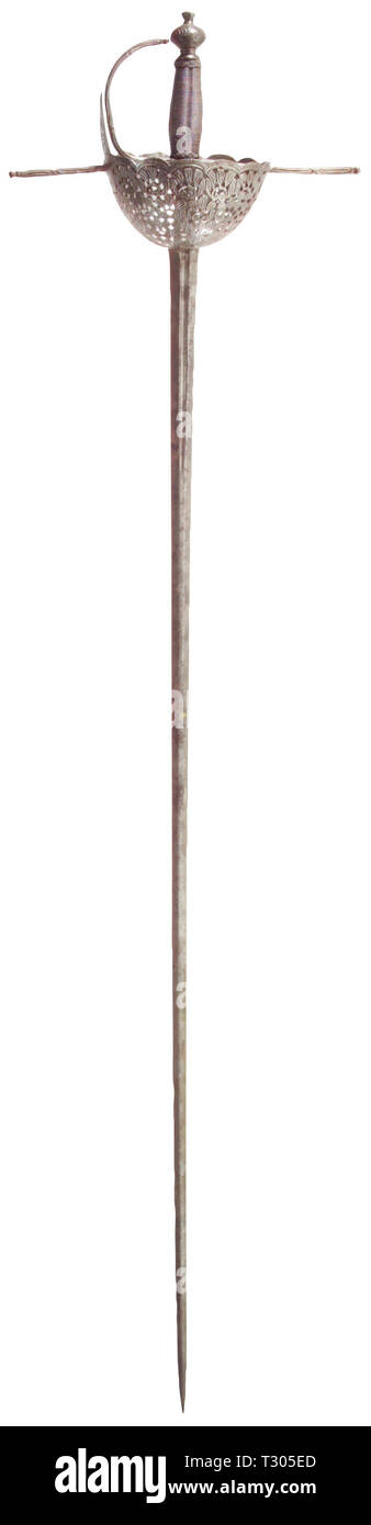 Armi, spade, Rapier, secolo XVII, Additional-Rights-Clearance-Info-Not-Available Foto Stock