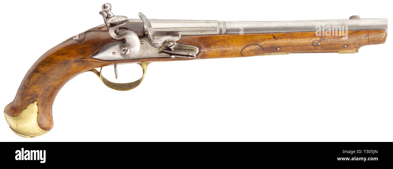 Piccole armi, pistole, flintlock pistol, Tedesco, circa 1780, Additional-Rights-Clearance-Info-Not-Available Foto Stock