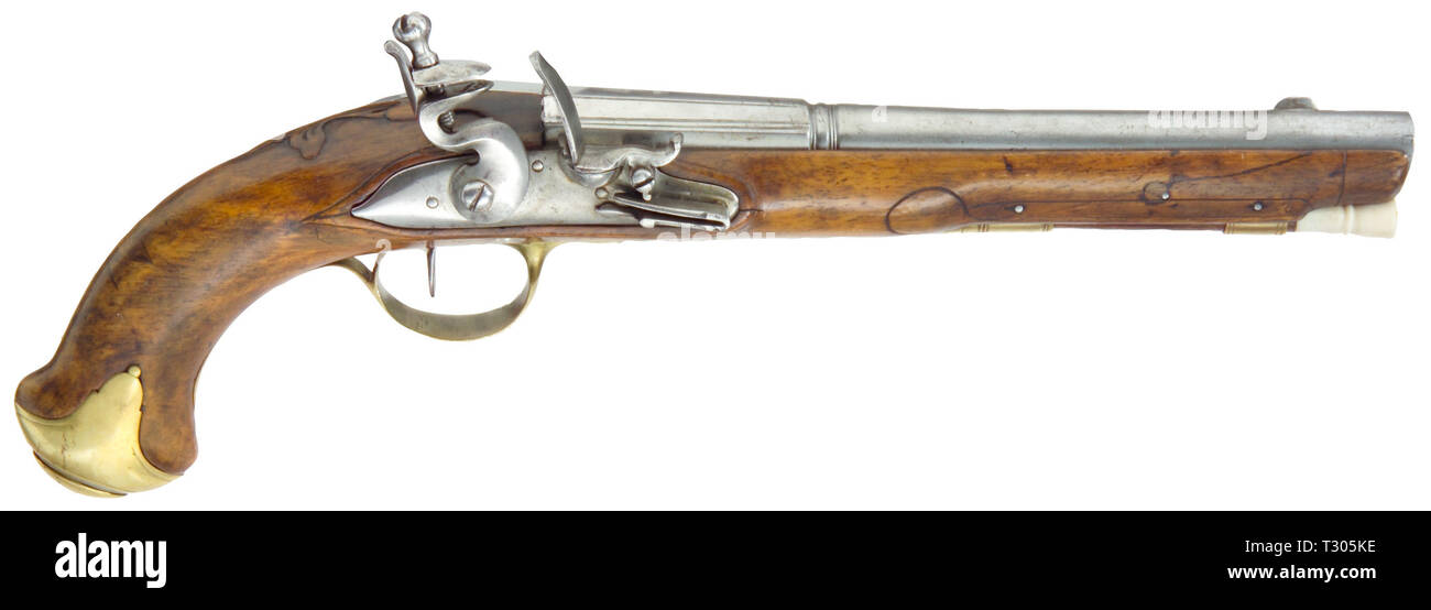 Piccole armi, pistole, flintlock pistol, Tedesco, circa 1780, Additional-Rights-Clearance-Info-Not-Available Foto Stock
