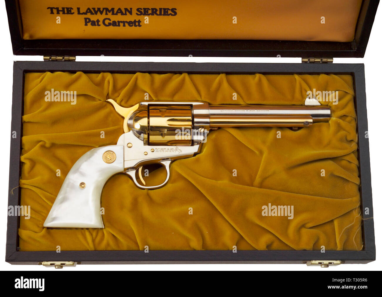 Armi di piccolo calibro, revolver Colt commemorativa, Delegati serie, Pat Garrett, 1968, calibro .45, Additional-Rights-Clearance-Info-Not-Available Foto Stock