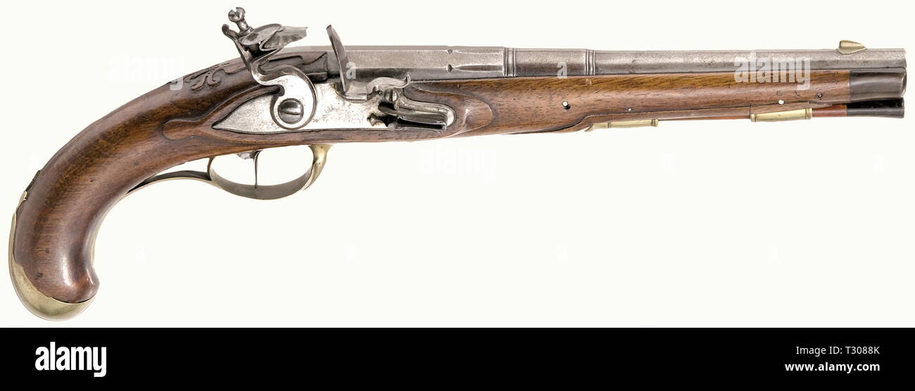 Piccole armi, pistole, flintlock pistol, Tedesco, circa 1780, Additional-Rights-Clearance-Info-Not-Available Foto Stock