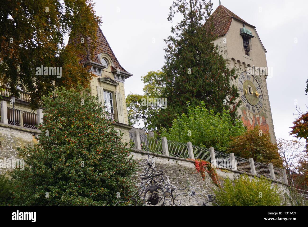 Torre dell Orologio in Lucerna svizzera Foto Stock