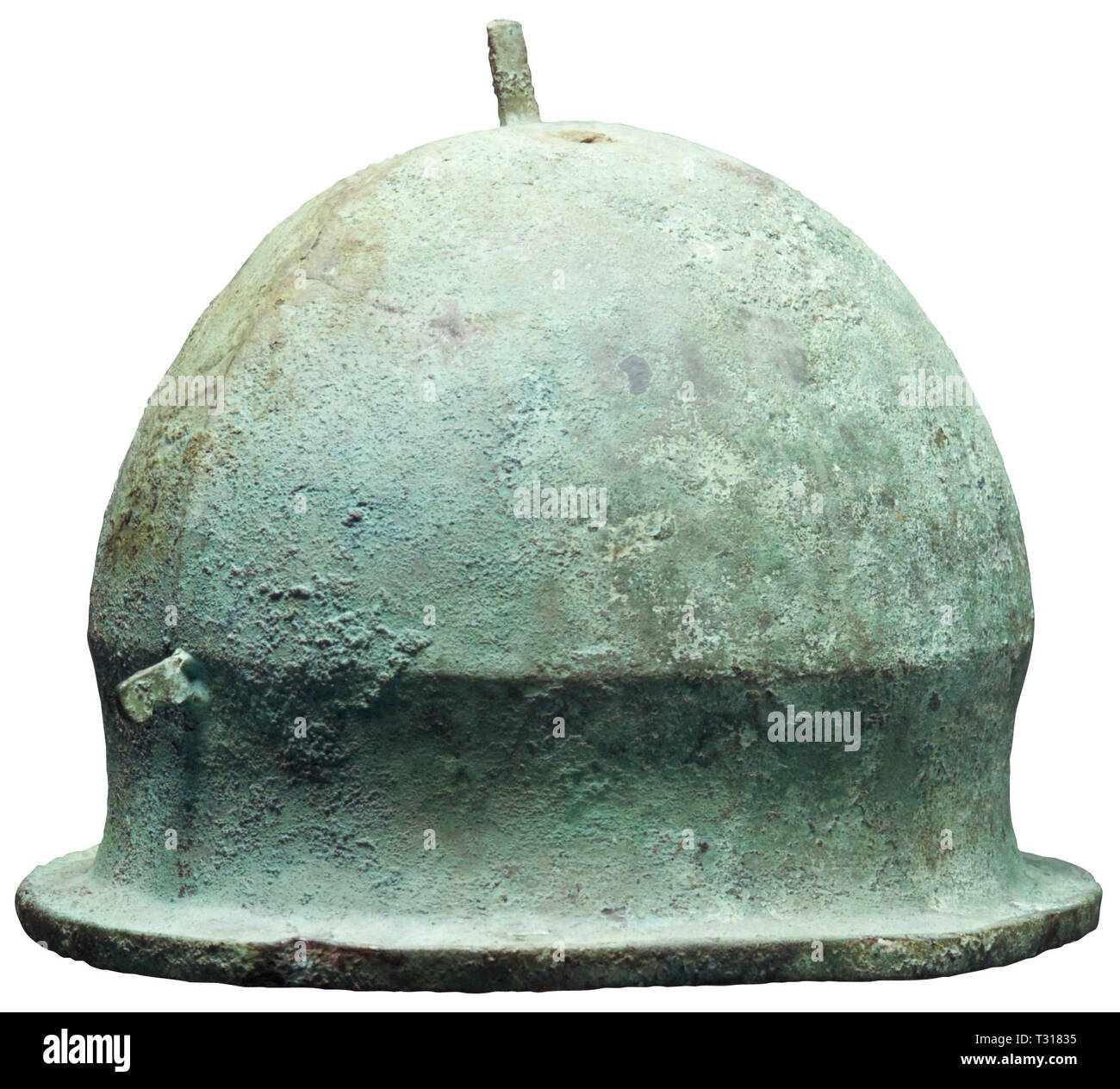 Giubbotti antiproiettile, caschi, Etrusca Negau casco, tipo vetulonic, bronzo del V secolo A.C. Additional-Rights-Clearance-Info-Not-Available Foto Stock