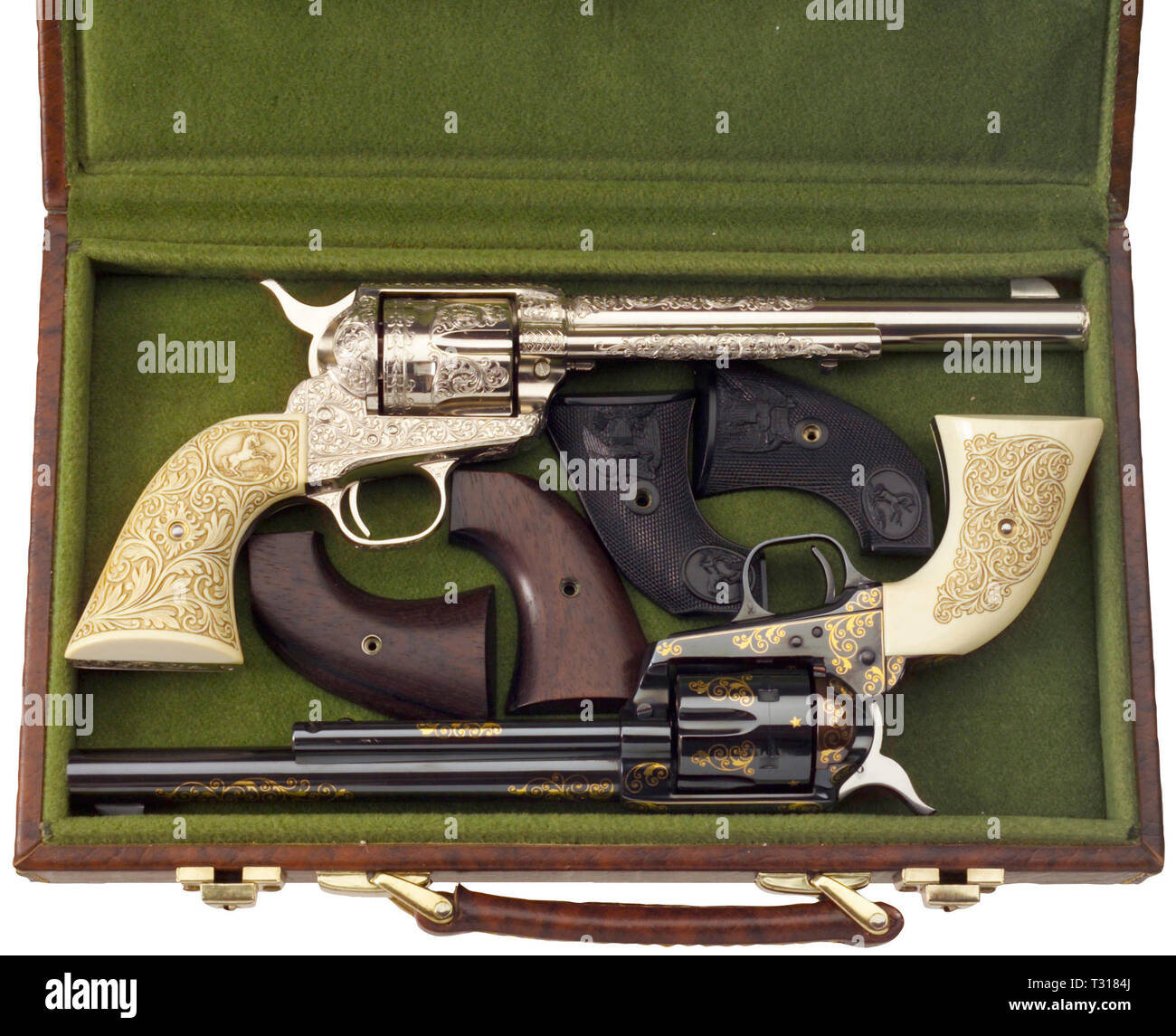 Armi di piccolo calibro, revolver Colt unica azione Army Model 1873 pacificatore, calibro .45, Editorial-Use-solo Foto Stock