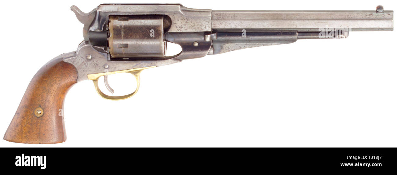 Armi di piccolo calibro, revolver, Remington New Model Army, conversione, calibro .46, Additional-Rights-Clearance-Info-Not-Available Foto Stock Armi di piccolo calibro, revolver, Remington New Model Army, conversione, calibro .46, Additional-Rights-Clearance-Info-Not-Available Foto Stock