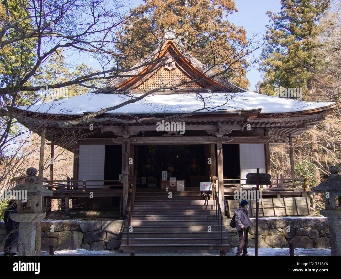 L'amida Hall di Sanzen-in in Ohara, Giappone. Foto Stock
