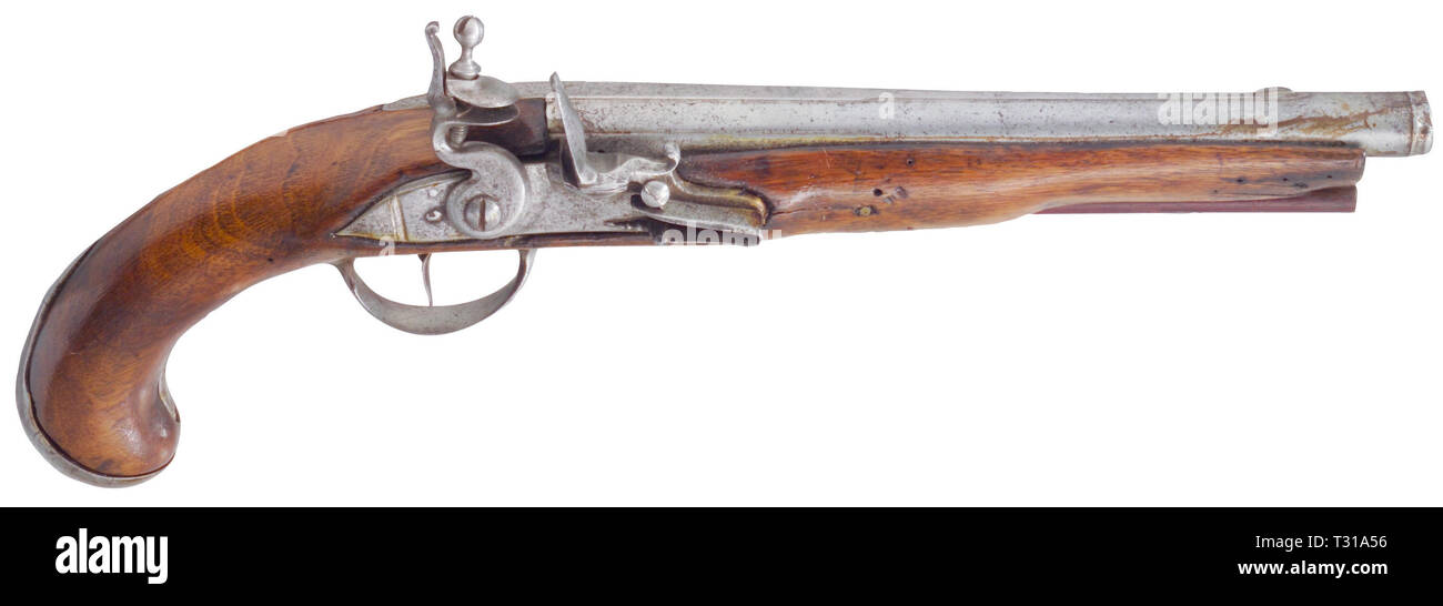 Piccole armi, pistole, flintlock pistol, Tedesco, circa 1760, Additional-Rights-Clearance-Info-Not-Available Foto Stock