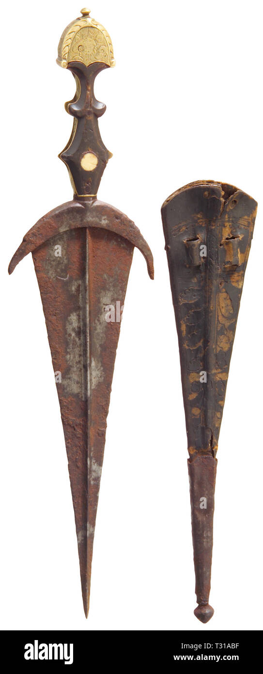 Armi, pugnale del xv secolo, secolo XVII, Additional-Rights-Clearance-Info-Not-Available Foto Stock