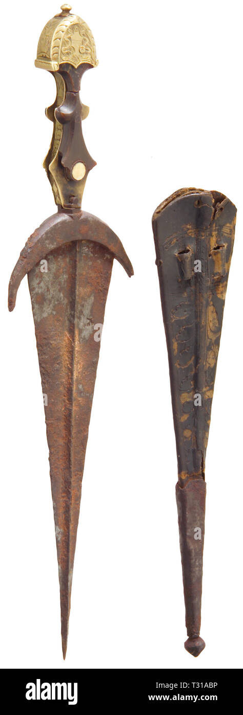 Armi, pugnale del xv secolo, secolo XVII, Additional-Rights-Clearance-Info-Not-Available Foto Stock